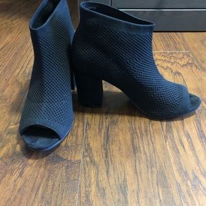 Black high heel shoes